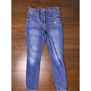 GAP Jeans Women's 8/29 Blue True Skinny Mid Rise Stretch Med Wash Denim